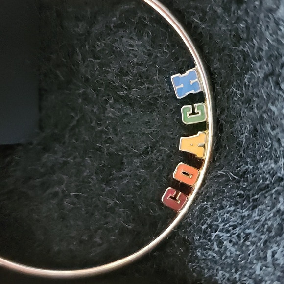 NWT Coach Hoop Earrings Multicolored - Picture 3 of 5